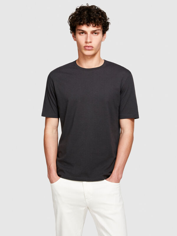 Einfarbiges T-Shirt - kurzärmeliges t-shirt für herren | Sisley