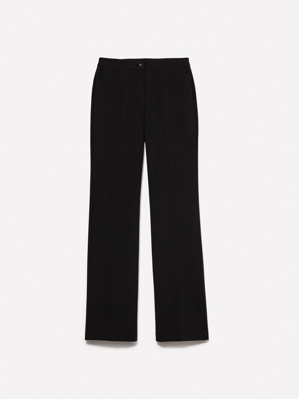Hose flare fit in Schwarz - flare hosen für damen | Sisley