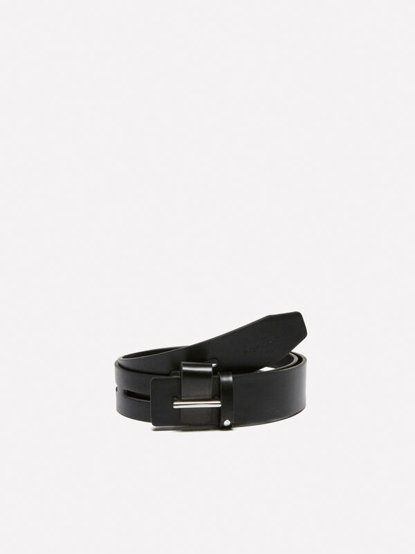 Schwarzer gelochter Gürtel - gürtel für damen | Sisley