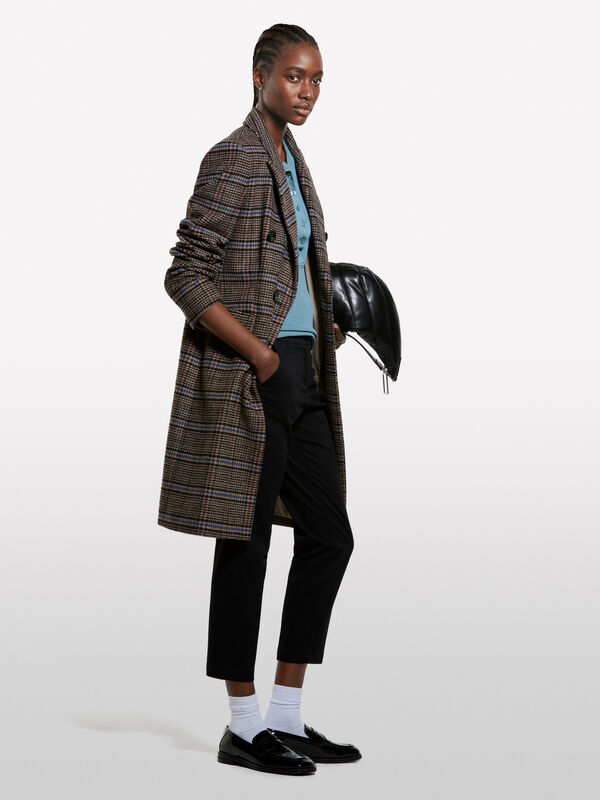 Schwarze Zigaretten-Chinos - chino hosen für damen | Sisley