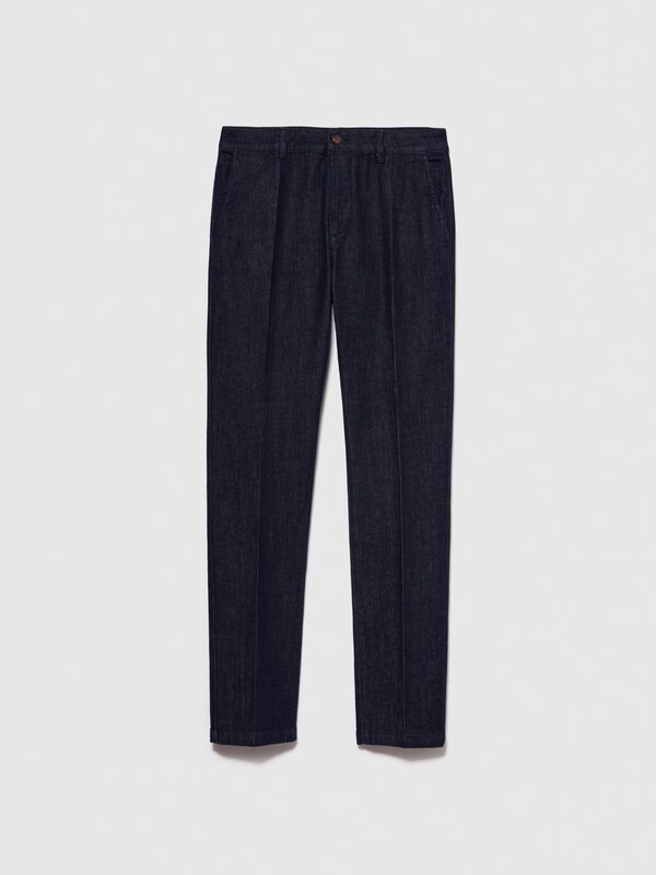 Chinohose Baltimora in Denim - slim fit jeans f&uuml;r herren | Sisley