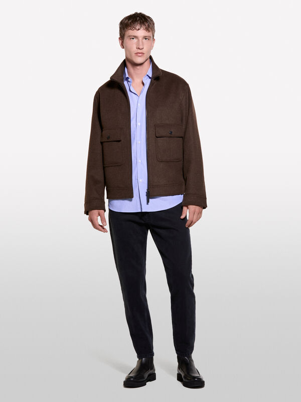 Hemd slim fit in Blau - slim fit hemden für herren | Sisley