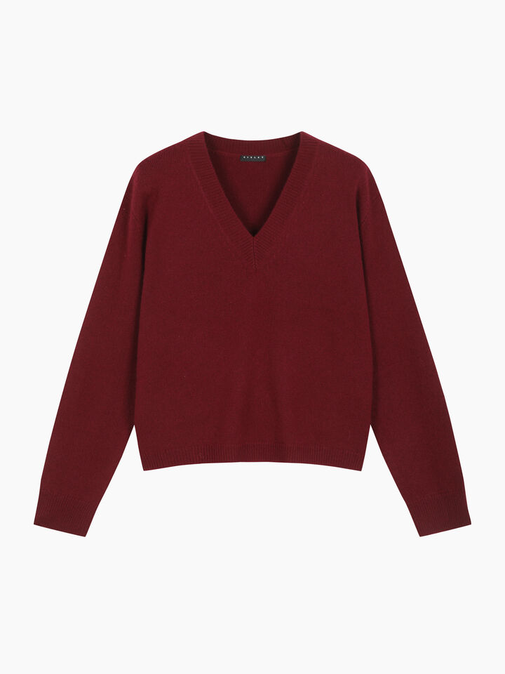 V NECK SWEATER L/S Damen