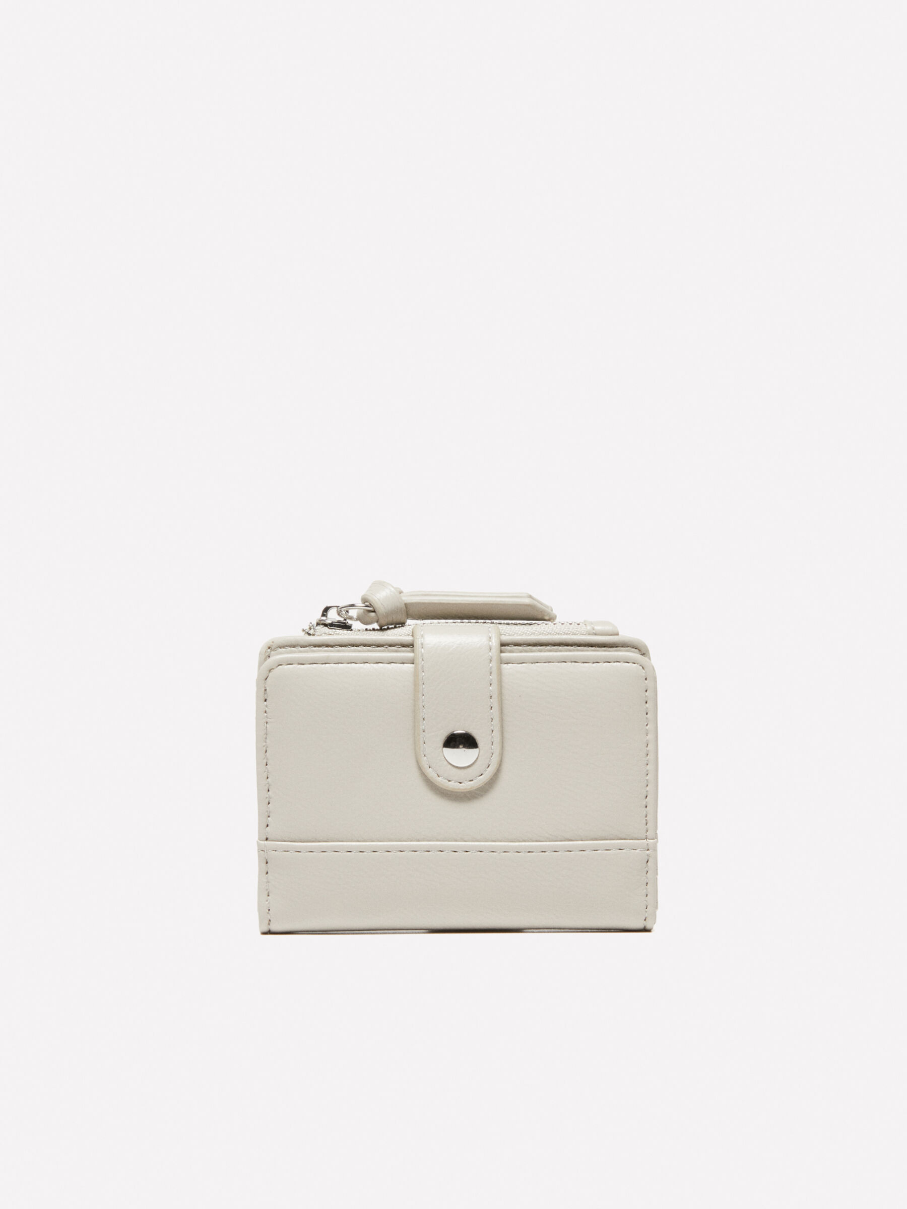 Kleines Portemonnaie in Creme weiB