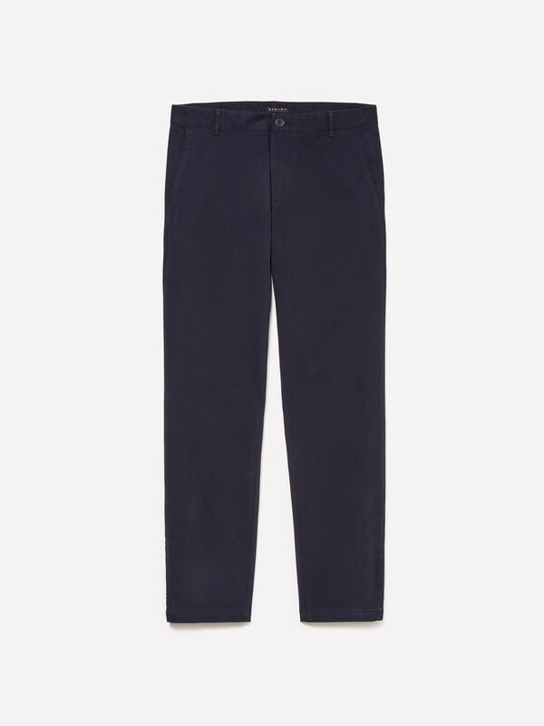 Dunkelblaue Chinohose - chino hosen für herren | Sisley
