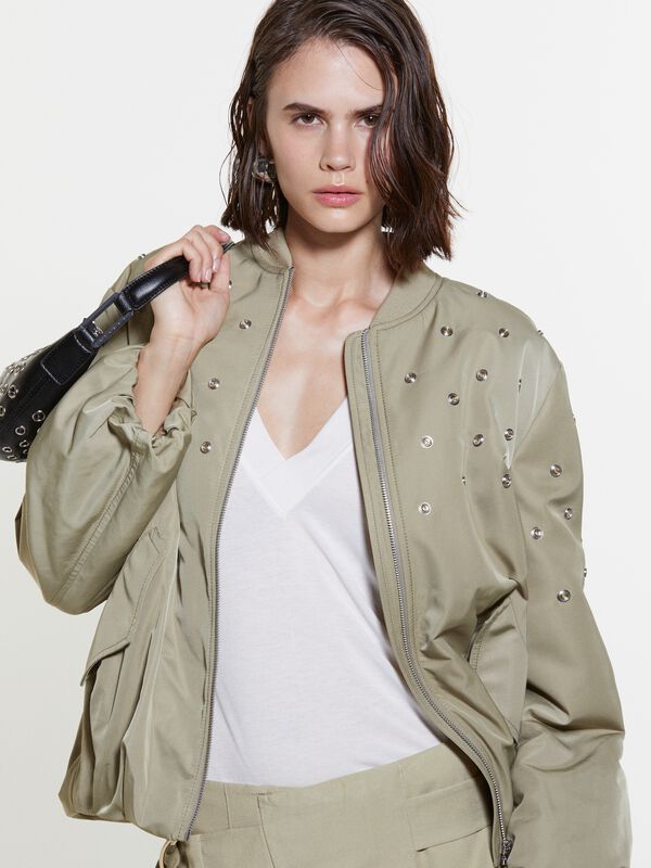Bomberjacke over fit mit Nieten - jacketts und jacken für damen | Sisley
