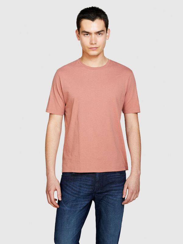Einfarbiges T-Shirt - kurzärmeliges t-shirt für herren | Sisley