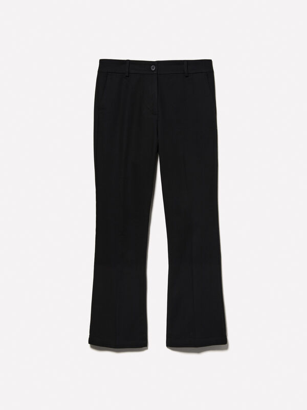 Schwarze Hose slim fit - slim fit hosen f&uuml;r damen | Sisley