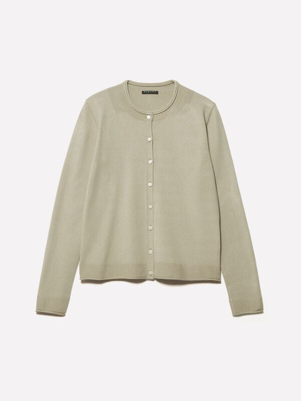 Cardigan regular fit in Militärgrün Cardigan regular fit in Militärgrün - cardigans für damen | Sisley