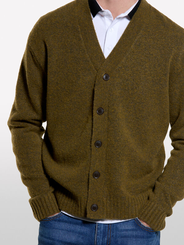 Strickjacke mit Kn&ouml;pfen - cardigans f&uuml;r herren | Sisley