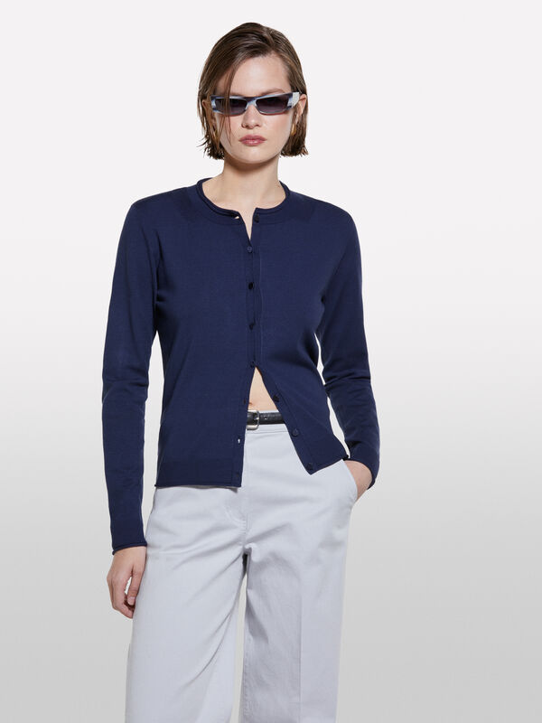 Cardigan regular fit in Dunkelblau - cardigans für damen | Sisley