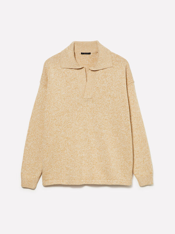 Pullover im Polo-Look - pullover v-ausschnitt f&uuml;r herren | Sisley