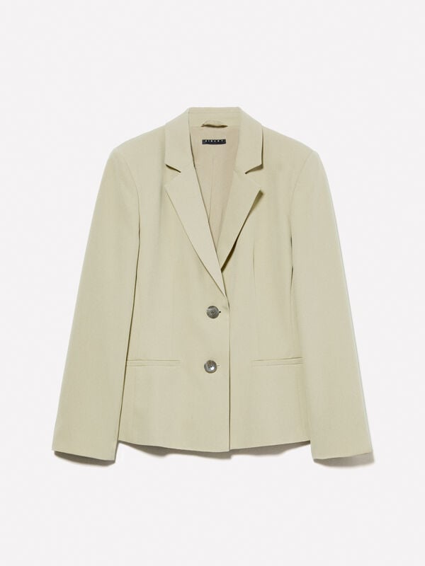 Blazer slim fit in Militärgrün Blazer slim fit in Militärgrün - blazer für damen | Sisley