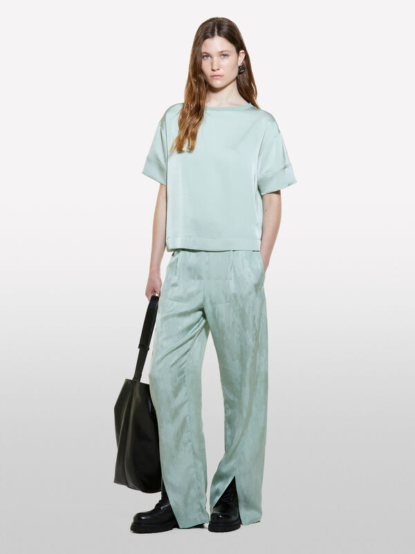 Kurz&auml;rmelige Bluse in Hellgr&uuml;n - blusen f&uuml;r damen | Sisley