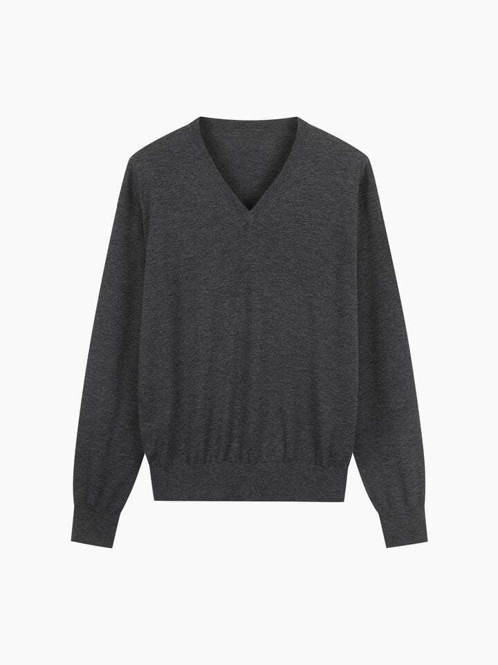 V NECK SWEATER L/S Damen