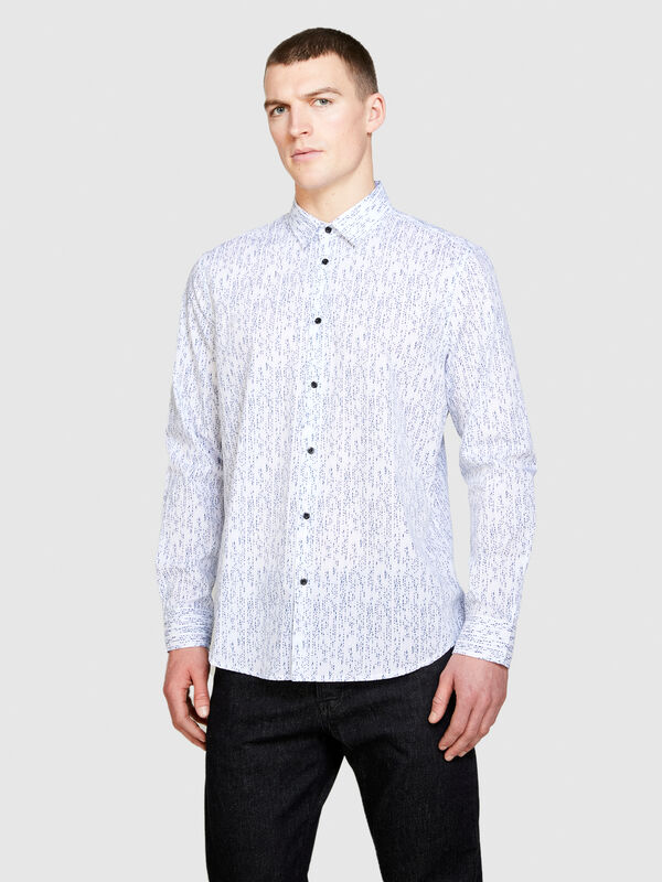 Bedrucktes Hemd - slim fit hemden für herren | Sisley