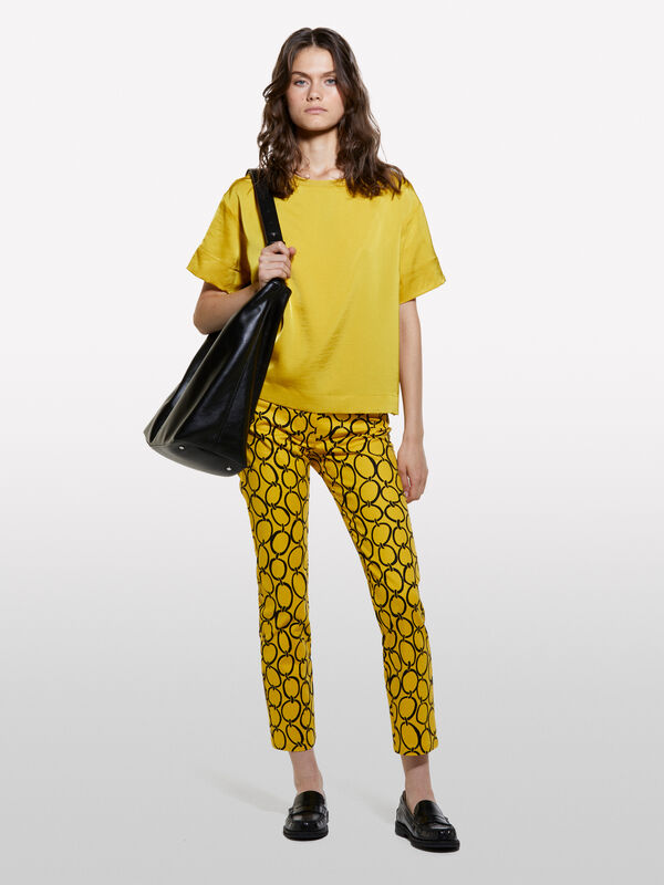 Kurz&auml;rmelige Bluse in Senfgelb - blusen f&uuml;r damen | Sisley