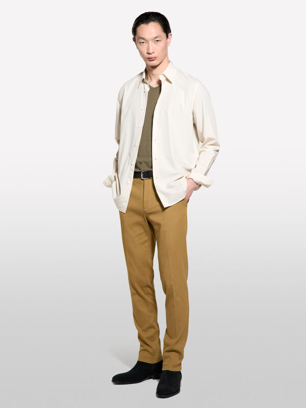 Chinohose slim fit in Braun - slim hosen für herren | Sisley