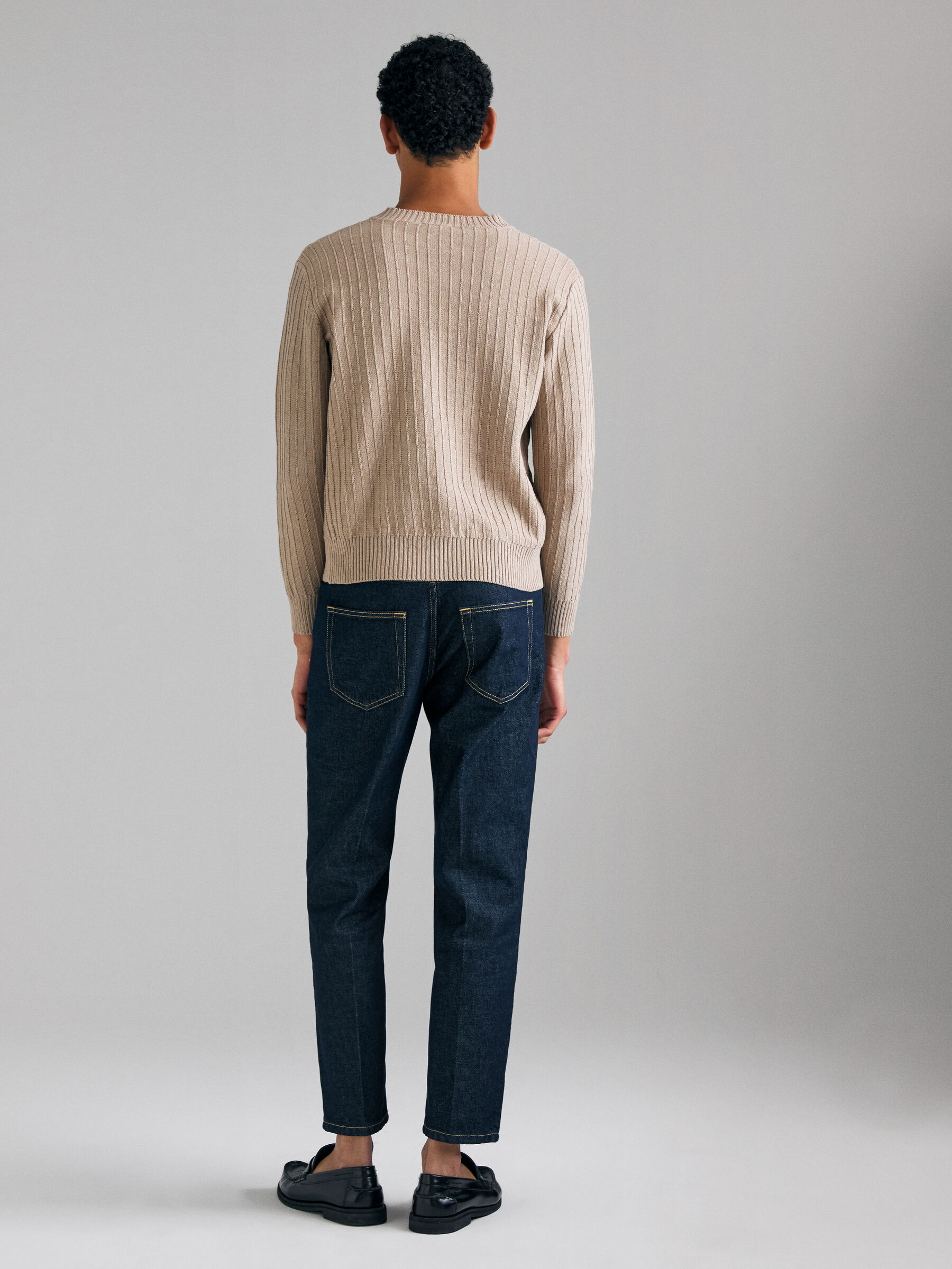 V NECK SWEATER L/S Herren image number null