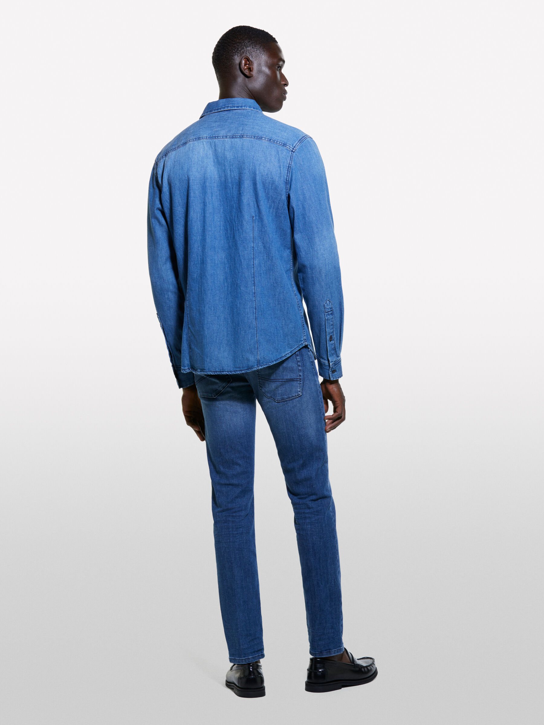 Blaues Jeanshemd regular fit