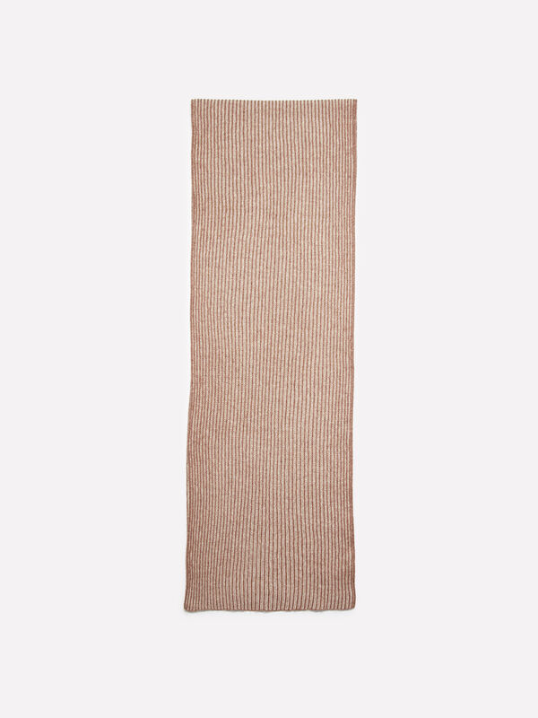 Brauner Strickschal - schals und foulards für damen | Sisley