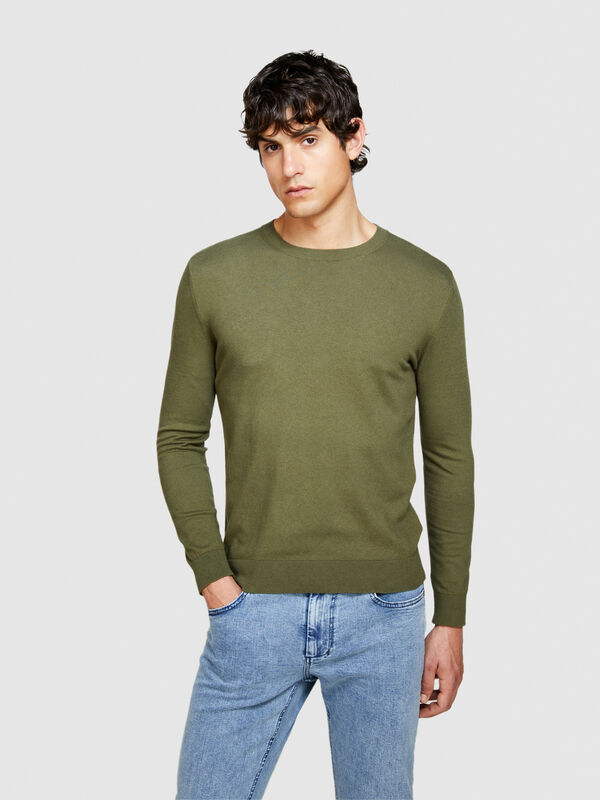 Pullover slim fit - rundhalspullover für herren | Sisley