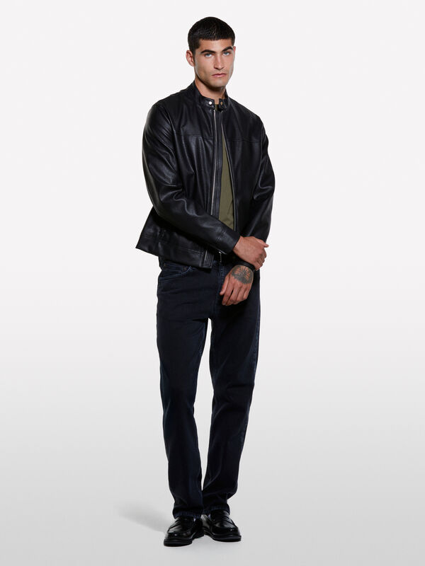 Schwarze Jeans im Regular Fit Style 75 - regular jeans für herren | Sisley