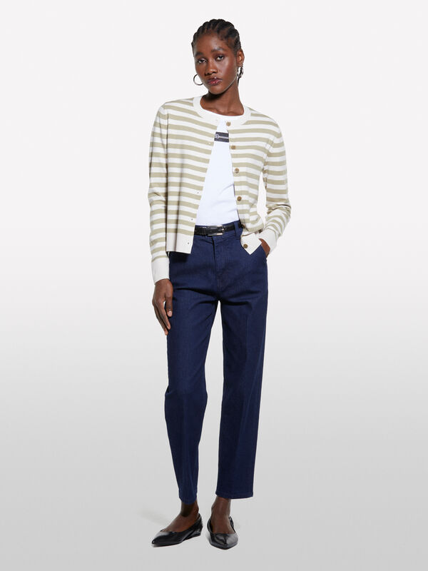 Jeans Style 71 Chino slim fit in Dunkelblau - slim fit jeans für damen | Sisley