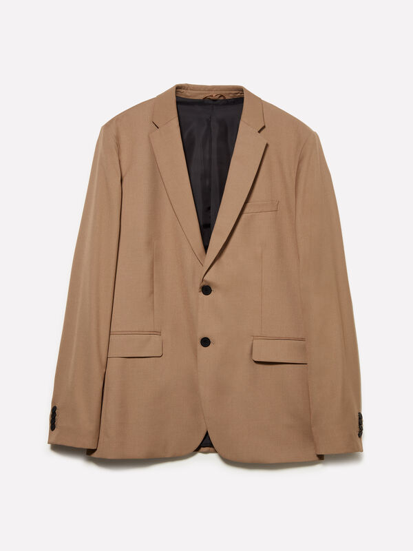 Beigefarbener Blazer - blazer für herren | Sisley