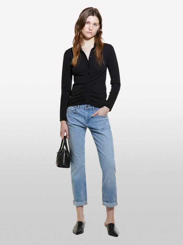 Jeans Warschau regular fit mit Aufschlag - regular jeans für damen | Sisley