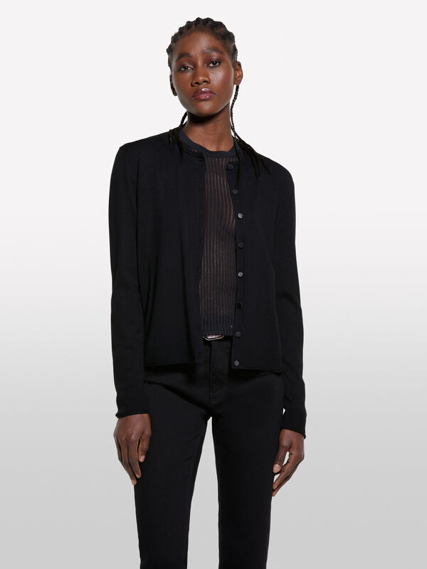 Cardigan regular fit in Schwarz - cardigans für damen | Sisley