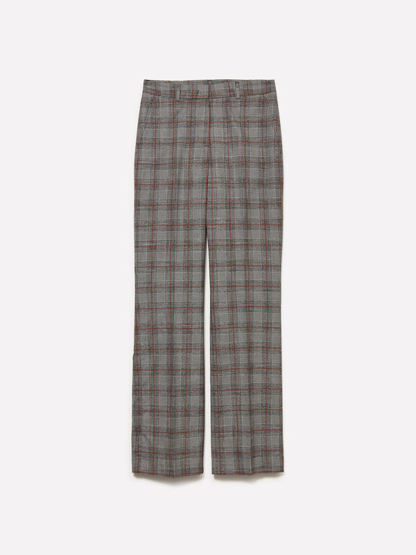 Karierte Hose im Regular Fit - regular hosen für damen | Sisley