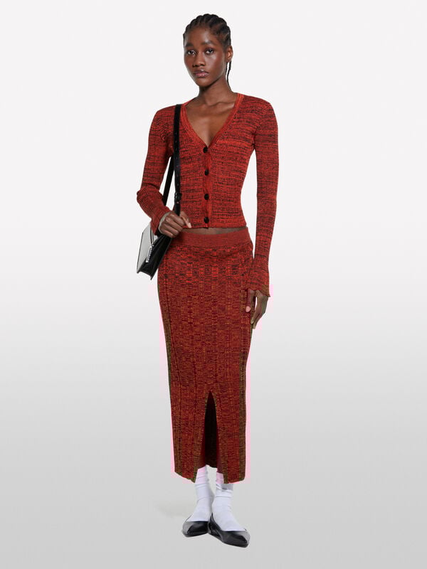 Roter Cardigan in Strick Roter Cardigan in Strick - cardigans für damen | Sisley