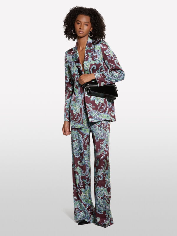 Offener Blazer mit Paisleymuster - blazer für damen | Sisley