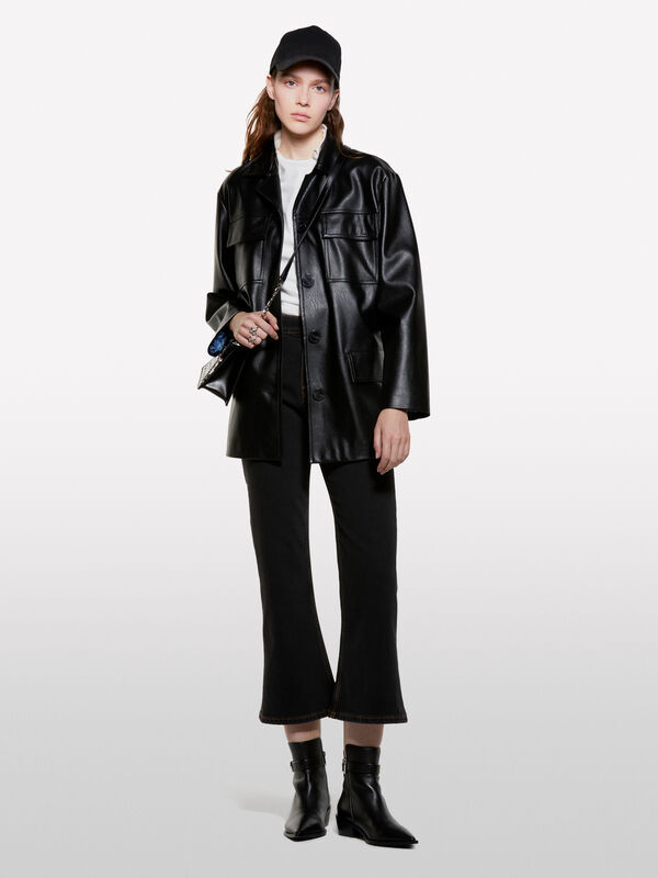 Schwarze Bootcut-Jeans - mid season sale damen | Sisley