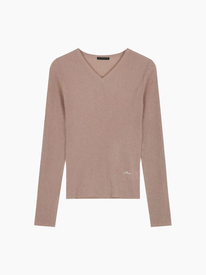 V NECK SWEATER L/S Damen