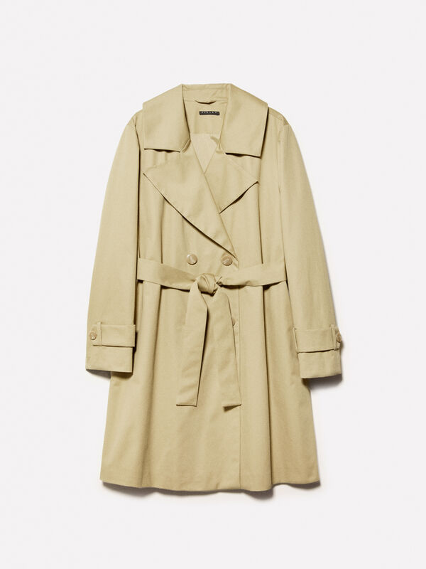 Trenchcoat in Militärgrün Trenchcoat in Militärgrün - trenchcoats und regenjacken für damen | Sisley