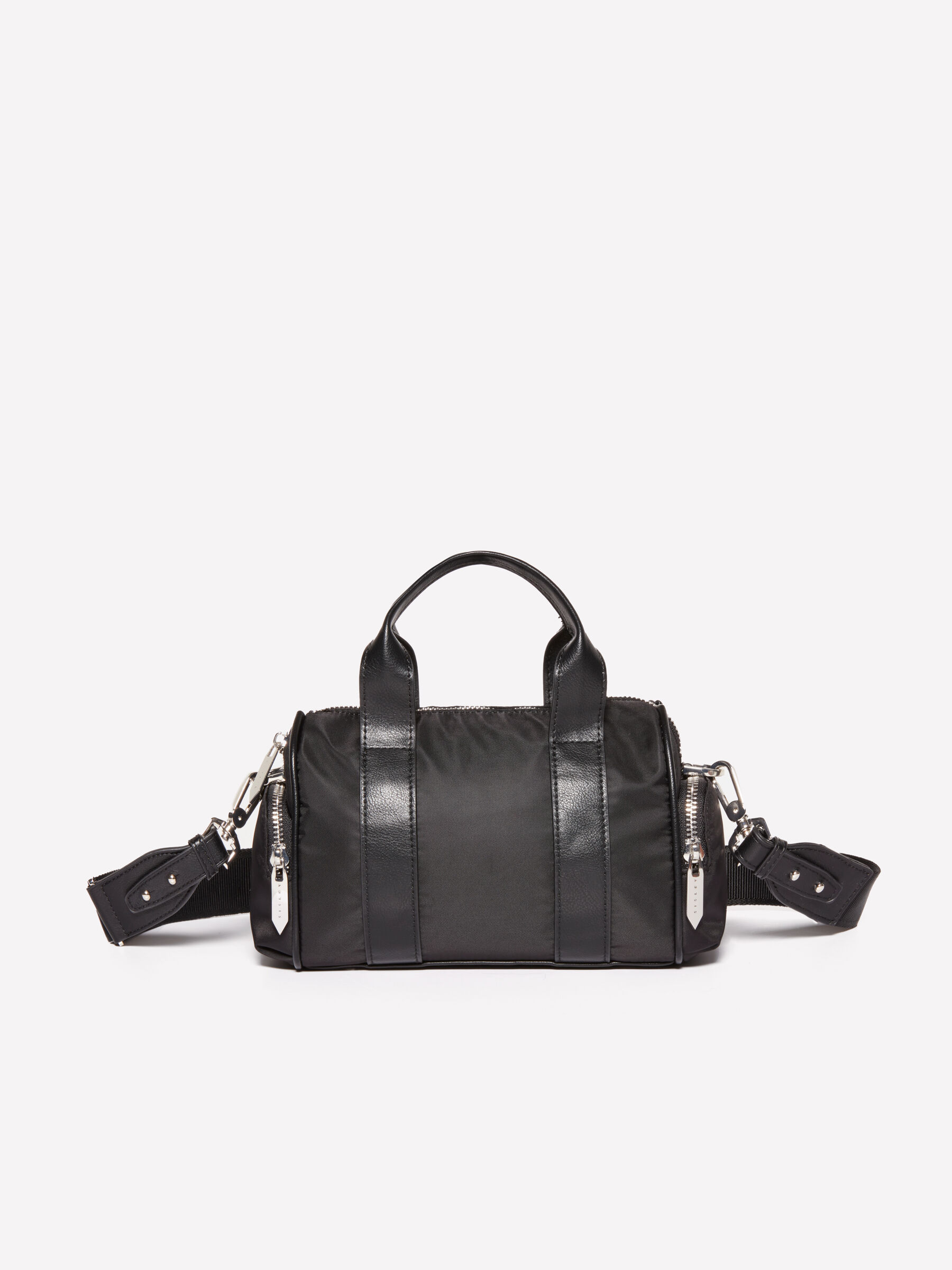 Schwarze Koffertasche mit AuBentaschen Schwarz Sisley