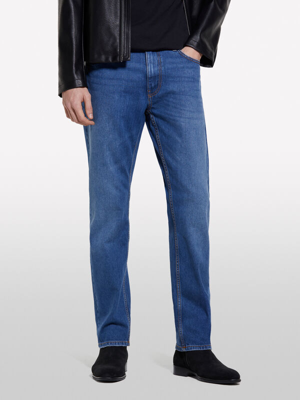 Blaue Jeans Style 75 regular fit  - regular jeans für herren | Sisley