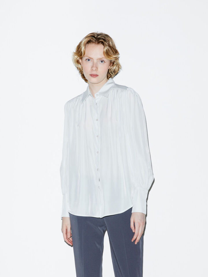 Bluse aus Satin Damen