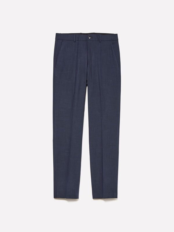 Dunkelblaue Chinohose - slim hosen für herren | Sisley