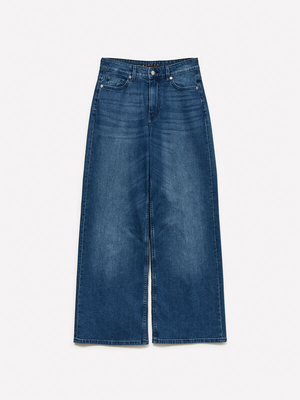 Jeans im Stil 72 mit weiter Passform - palazzo jeans f&uuml;r damen | Sisley