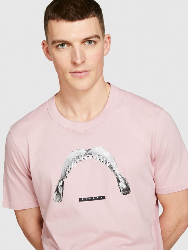 T-Shirt regular fit mit Print - kurzärmeliges t-shirt für herren | Sisley