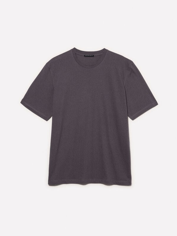 Regular-Fit Kurzarm-T-Shirt in Dunkelgrau Regular-Fit Kurzarm-T-Shirt in Dunkelgrau - kurzärmeliges t-shirt für herren | Sisley