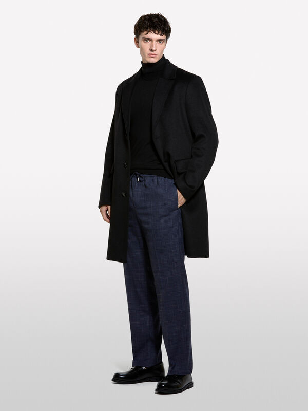 Dunkelblaue, garngefärbte Jogginghose - regular hosen für herren | Sisley