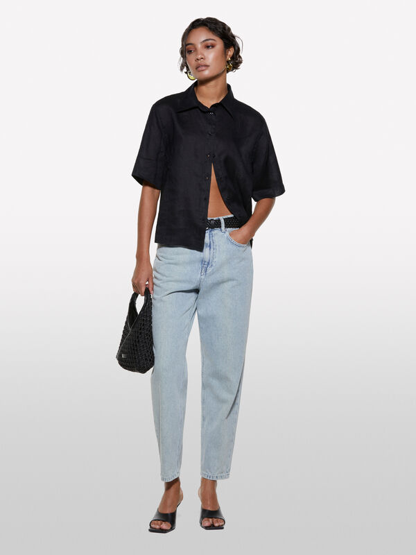 Leichte Mom-Fit-Jeans im Style 68 - mom fit und boyfriend jeans für damen | Sisley