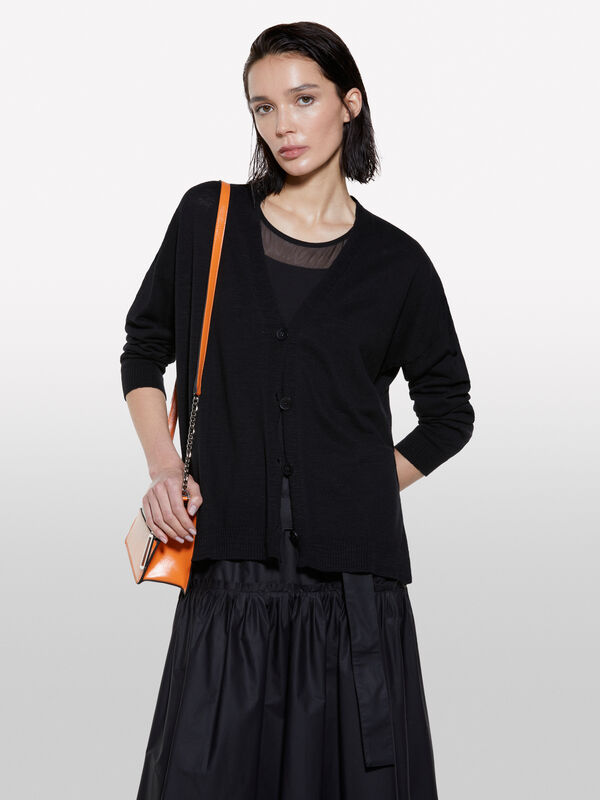 Schwarze Strickjacke - cardigans für damen | Sisley