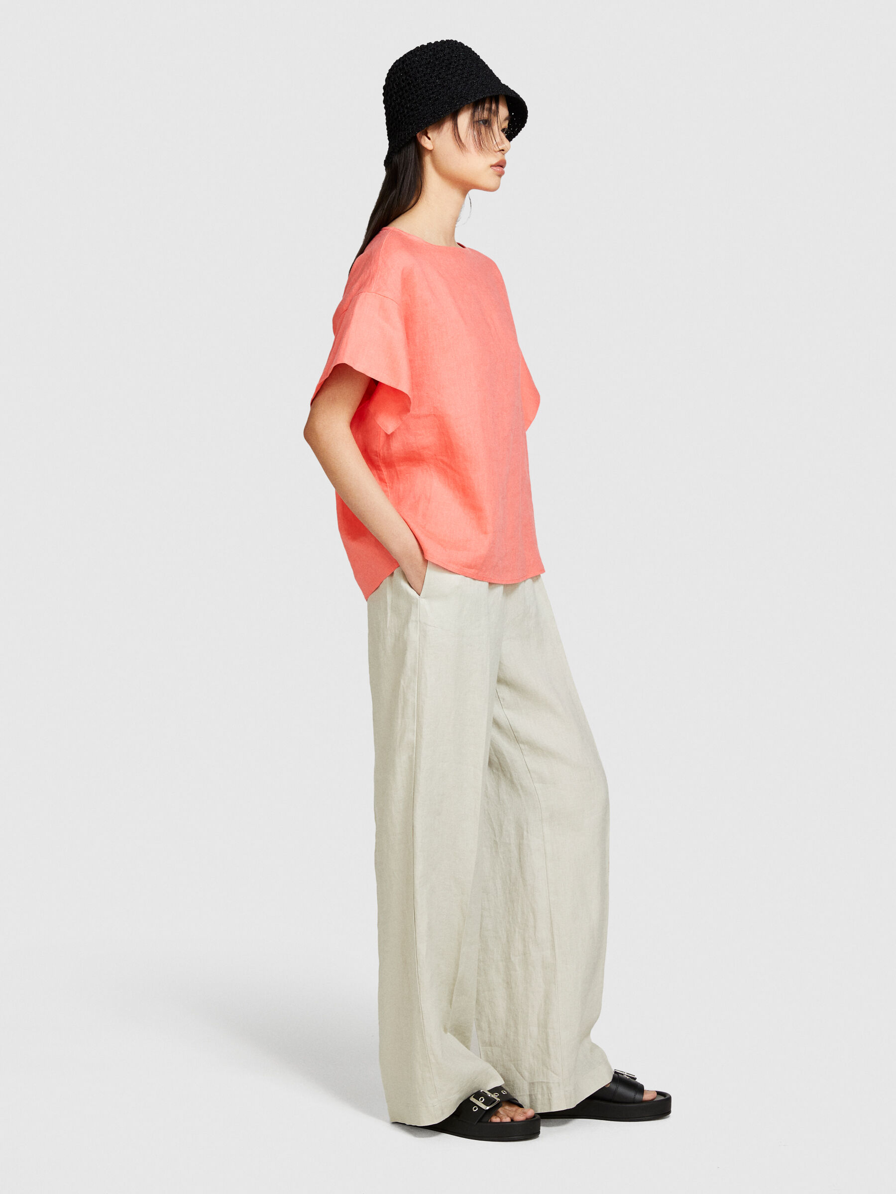 Bluse 100 leinen Clearance