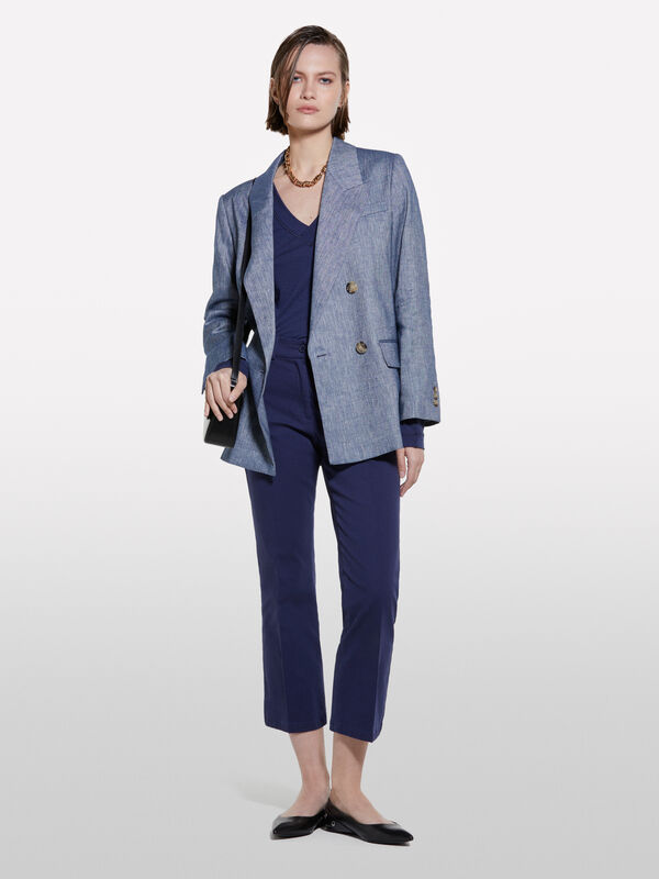 Hose flare fit in Dunkelblau - flare hosen für damen | Sisley