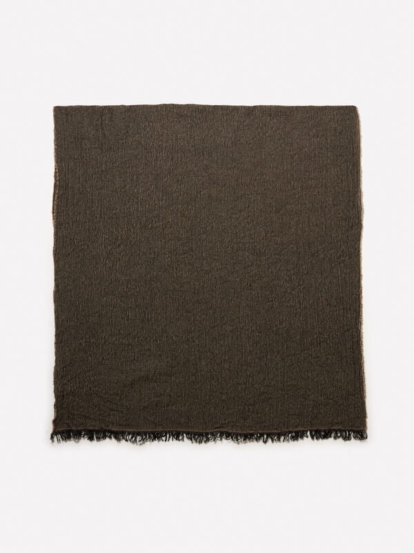 Brauner garngefärbter Schal Brauner garngefärbter Schal - schals und foulards für damen | Sisley